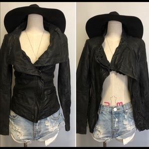 All saints leather jacket